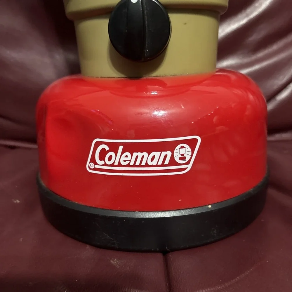 ⭐️ Coleman Model 5329 Red Fluorescent Camping Lantern Battery Operated 13